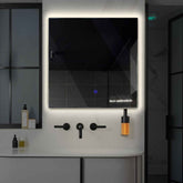 LED Spiegel Quadratisch | Touch-Schalter | Neutralweißes Licht - Reyze Seria Motivated Model 7